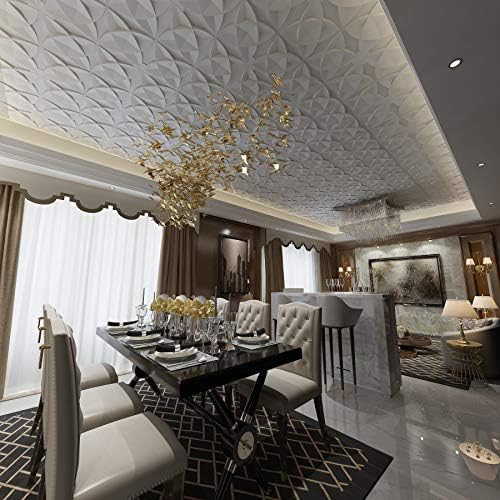 Art3d Floral Decorative PVC Ceiling Tiles, 24 x 24 in - Image 5