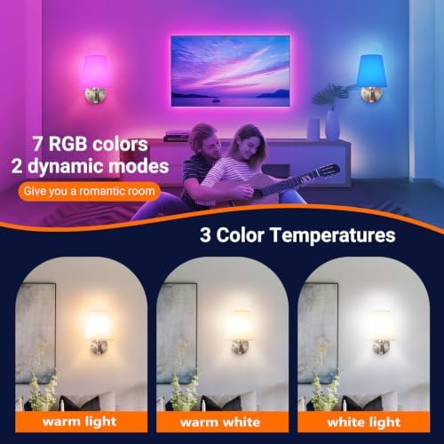YHCDLAMP Peel and Stick Wall Sconces, No Drilling Stick On Wall Sconce - Image 4