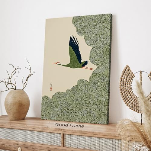 Japanese Flying Framed Wall Art Nature Bird Pictures Aesthetics Posters 20x30 - Image 7