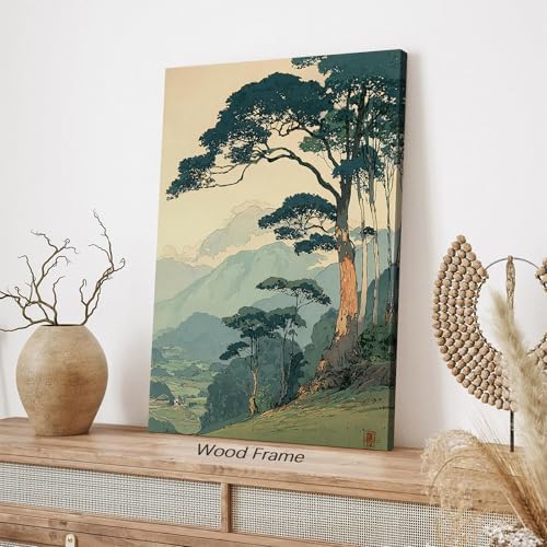 Japanese Forest Framed Wall Art Asian Tranquil Mountain Landscape Posters 12x16 - Image 7