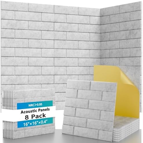 8 Pack Brick Acoustic Panels by CluluticAcousticPanels