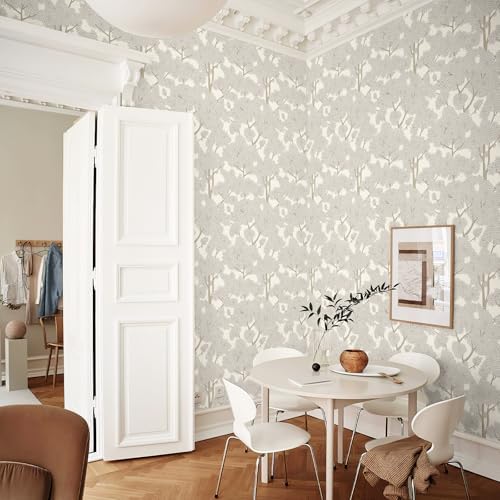 JiffDiff Tree Wallpaper Peel and Stick Jungle Wall Paper Forest Mural Stick on - Image 3