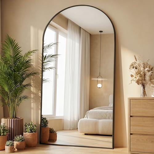 77"x38" Arched Full Length Mirror, Full Body Floor Mirror by Unknown