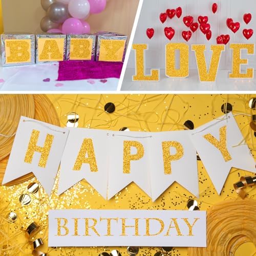 VEELIKE Gold Glitter Wallpaper Stick and Peel Sparkle Glitter Contact Paper - Image 7