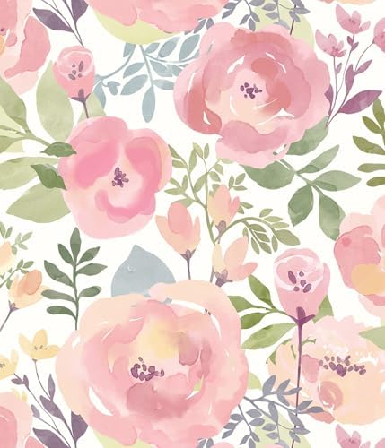 Orainege Floral Wallpaper Peel and Stick Wallpaper Peony Flowers by Orainege