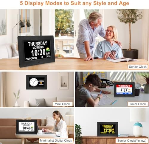 SSINI Digital Calendar Dementia Alarm Clock - Image 4