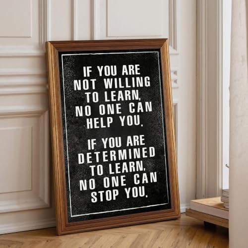 If You Are Not Willing To Learn Motivational Canvas Wall Art, Positive - Image 6