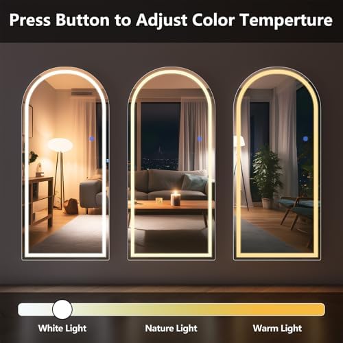 71" x 30" Arched Full Length Mirror - Image 4
