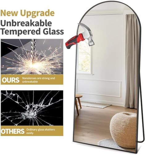Dewfig Arched Full Length Mirror - Image 6