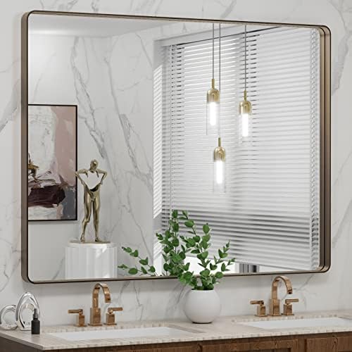 LOAAO 48"X36" Bronze Bathroom Mirror by LOAAO