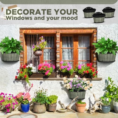 Layhit 6 Pcs Wall Hanging Planters, 10 Inches - Image 3
