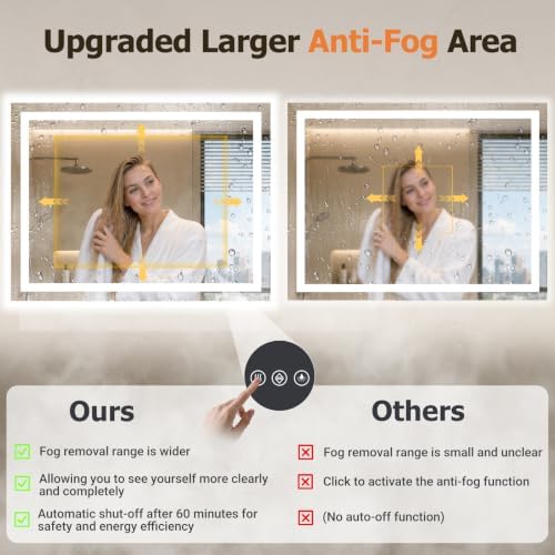 24"x48" LED Bathroom Mirror - Image 5