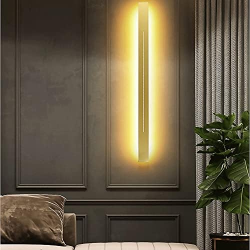 Ultra-Thin Linear Wall Lamp, Rectangular Metal Strip Wall Sconce - Image 3