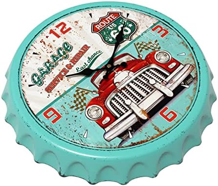 Menterry Bottle Cap Design Iron Retro Wall Clock - Image 3