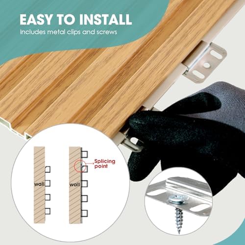 OUZUGIE WPC Acoustic Slat Wall Paneling - Image 5