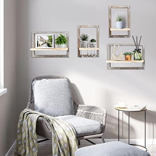 idee-home Floating Shelves for Wall Set of 4 Decorative Hanging Shelf - Image 2