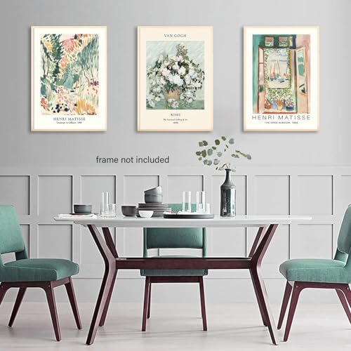 LYPHNX Sage Green Matisse Poster Wall Art Vintage Abstract Floral Prints Set of - Image 4