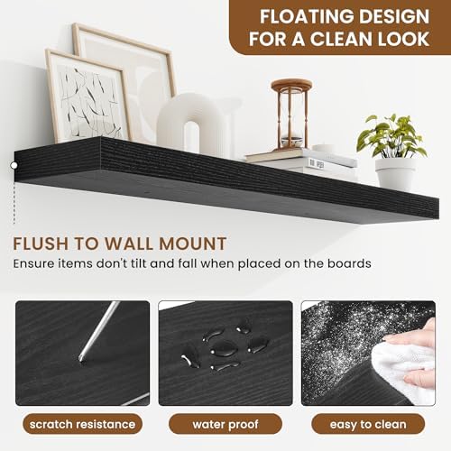 Floating Shelves for Wall, Wall Mounted Wood Shelves - Image 5