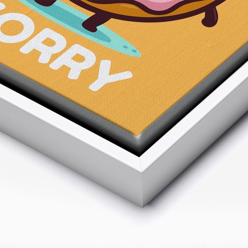 InkFlow Posters Donut Worry Canvas Poster - Image 2