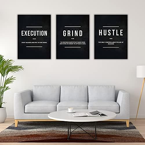 Success Canvas Painting Wall Art Quote Motivational Wall Art Execute Wall Decor - Image 6