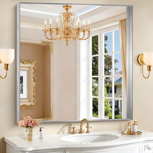 CIRCUMI Silver Bathroom Mirror by CIRCUMIMirror