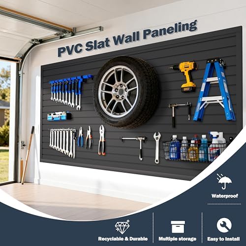 Slat Wall Paneling 4 x 8ft, Slatwall Garage Wall Organizer - Image 2