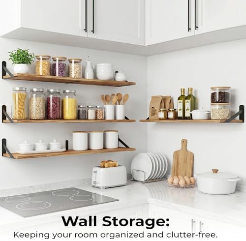 Long Wall Shelf, Large Floating Shelves - Image 2