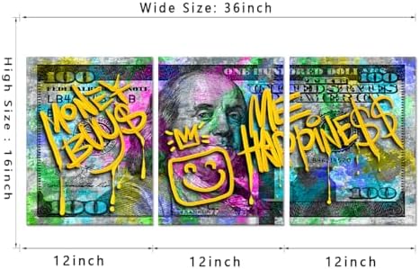 Yatsen Bridge 3 Panels Money Wall Art - Image 5