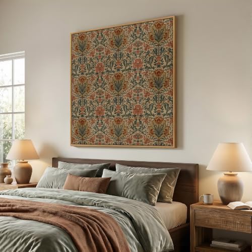 Extra Large Framed Vintage Retro Botanical Wall Art - Image 4