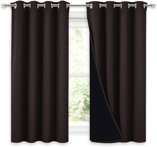 NICETOWN Truly Blackout Curtains 54 inches Length, 2 Thick Layers Completely by NICETOWN