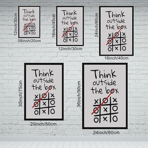 BAOGELI Think Outside The Box Poster Motivational Quotes - Image 2