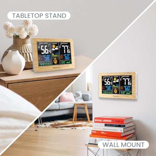 Newentor Weather Station Wireless Indoor Outdoor Thermometer - Image 5