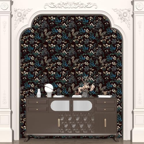 Laatse Vintage Floral Peel and Stick Wallpaper 17.5'' x 118'' - Image 5