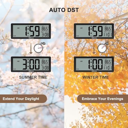 Soobest 8.5 Inch Digital Wall Clock Battery Operated, Compact Display - Image 6