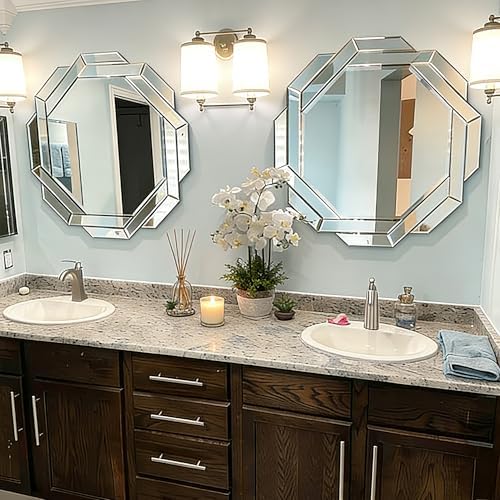 Chende 36" Decorative Mirror for Wall Decor, Large Living Room Mirror - Image 4