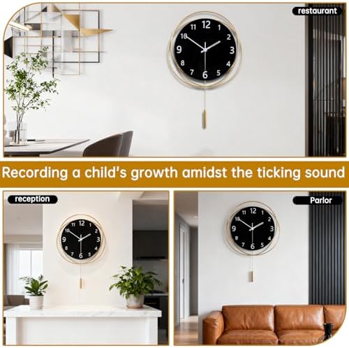 Decorative Wall Clock Silent Non-Ticking Quality Quartz Battery Operated - Image 4