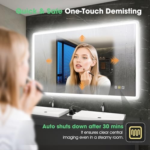 S'bagno 55"x36" LED Bathroom Mirror - Image 2