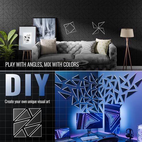 22 Pack Acoustic Panels, Decorative Sound Panels, High Density Soundproof Wall - Image 6