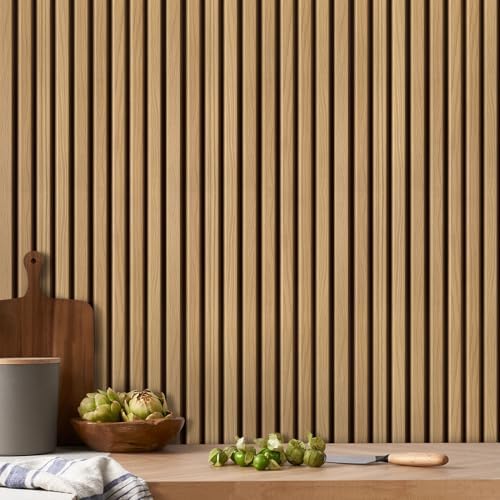 COMSTICKC 3D Peel and Stick Shiplap Wood Wall Sticker - Image 2