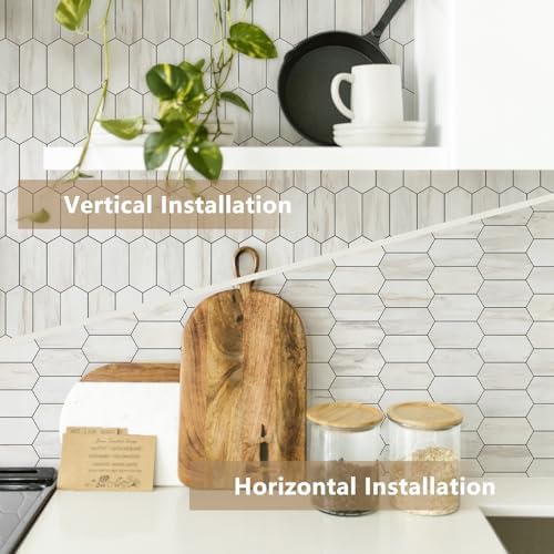 Vamos Tile Long Hexagon Peel and Stick Backsplash Tile - Image 6