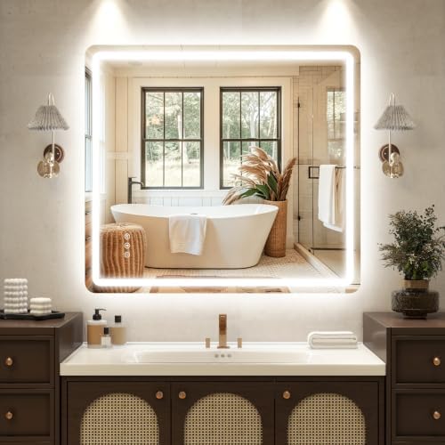 40"x36" LED Bathroom Mirror by Lmsedf
