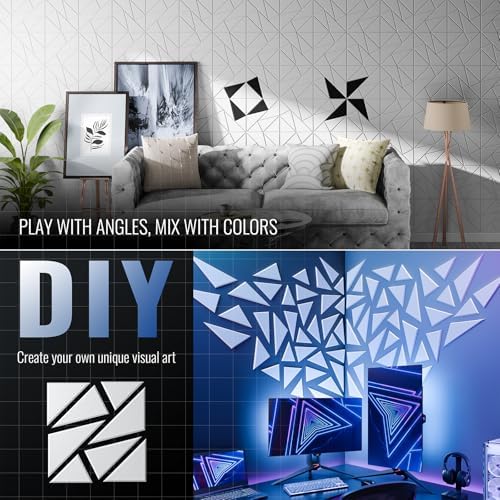 12 Pack Acoustic Panels, Decorative Sound Panels, High Density Soundproof Wall - Image 5