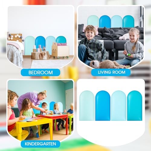 Jetec 4 Pcs Kids Wall Padding Panels, 1.18 Inch Thick Foam Wall Protector - Image 5