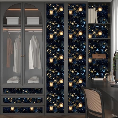 Laatse Dark Floral Black Forest Wallpaper Peel and Stick 17.5''x118'' - Image 5