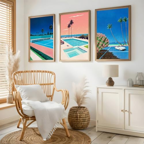 Modern Vintage Landscape Hiroshi Nagai Japanese Poster 12x16x3Inch Unframed - Image 4