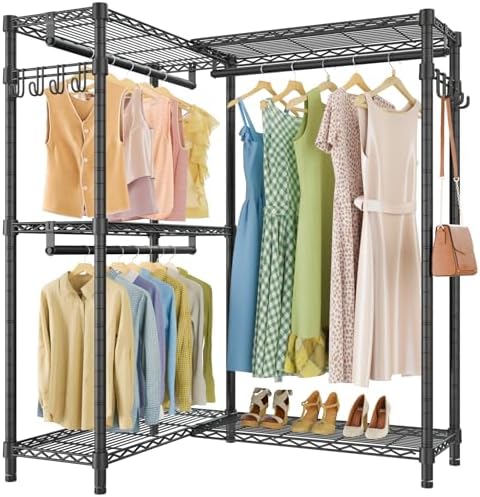 VIPEK L4 Clothing Rack for Hanging Clothes Heavy Duty Closet for Corner by VIPEK