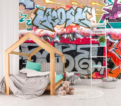 XMPMBM-Graffiti Art backsplash Large Decorative Wallpaper Bedroom Bathroom by Moredurableandtear-resistantthantraditionalwallpaperwithexcellentadhesion