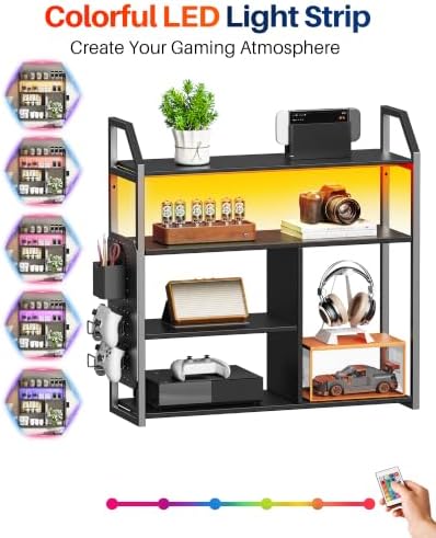 Floating Shelves with LED Light, 31.5" Wall Mounted Display Shelf - Image 3