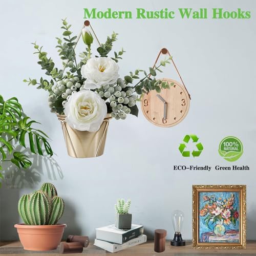 Decorative Wooden Wall Hooks and Small Cute Black Rustic Hooks Heavy Duty - Image 5