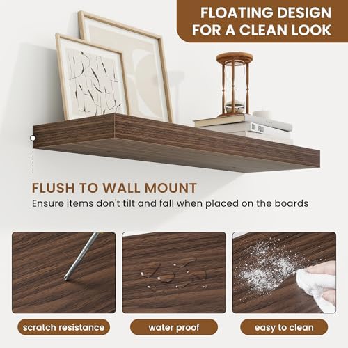 Floating Shelves for Wall, Wall Mounted Wood Shelves - Image 5